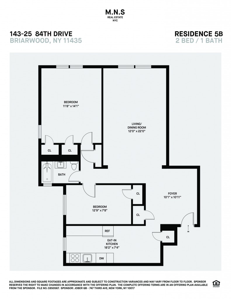 143-25 84th Drive 5-B Briarwood Queens NY 11435