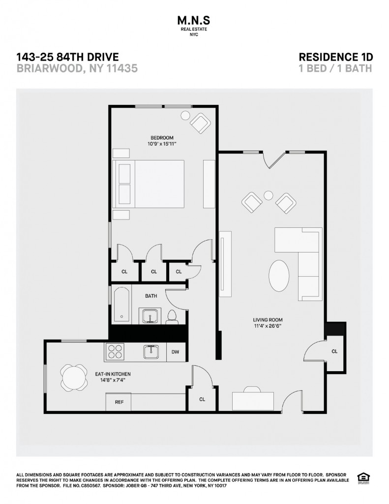 143-25 84th Drive 1-D Briarwood Queens NY 11435