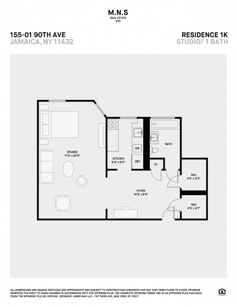 155-01 90th Avenue 1-K Jamaica Queens NY 11432